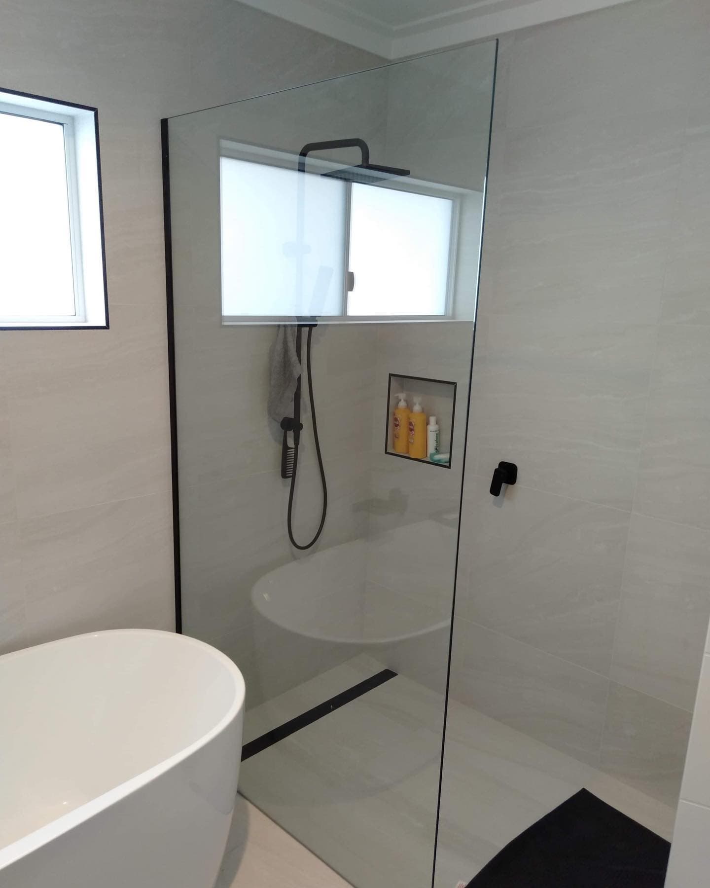 Glass Shower Screen — Doors & Windows in Armidale, NSW