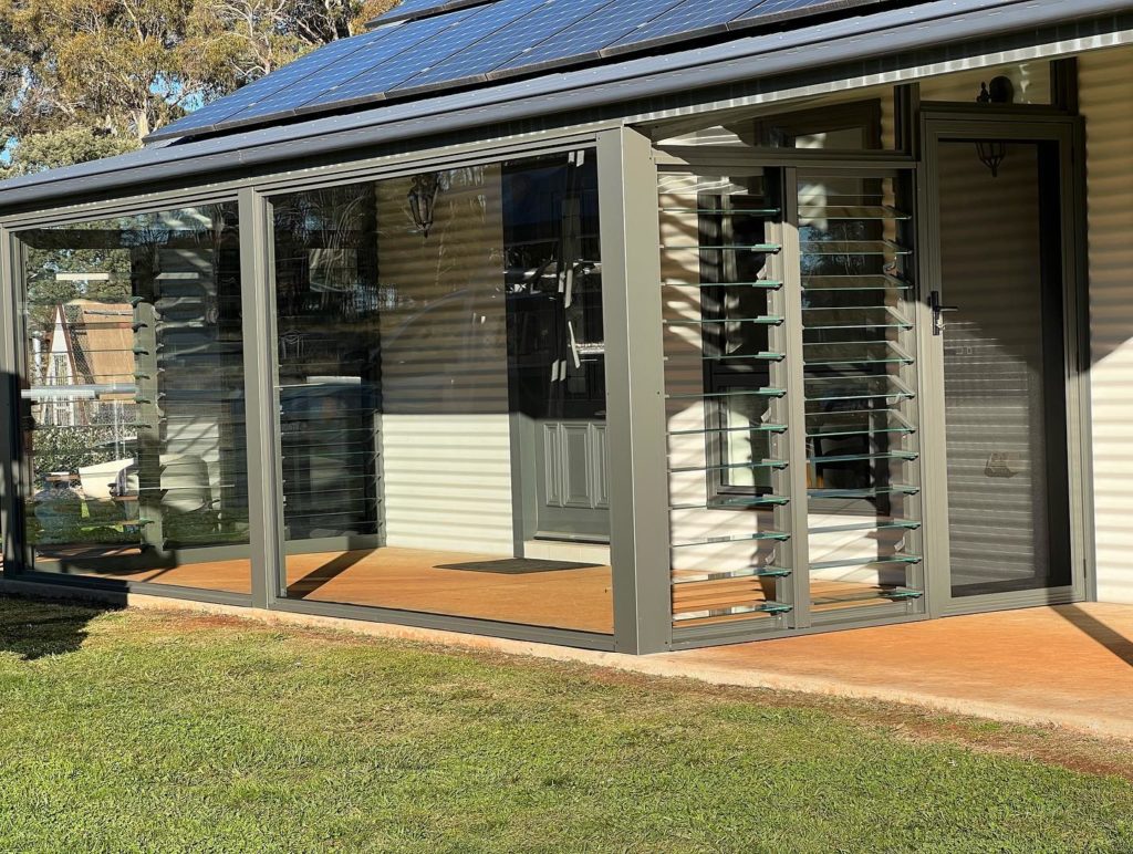Backyard of house — Doors & Windows in Armidale, NSW