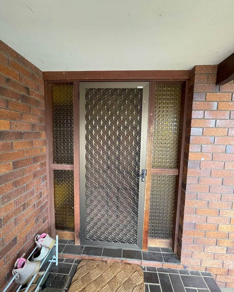 Security Screen on A Door of A Residential House