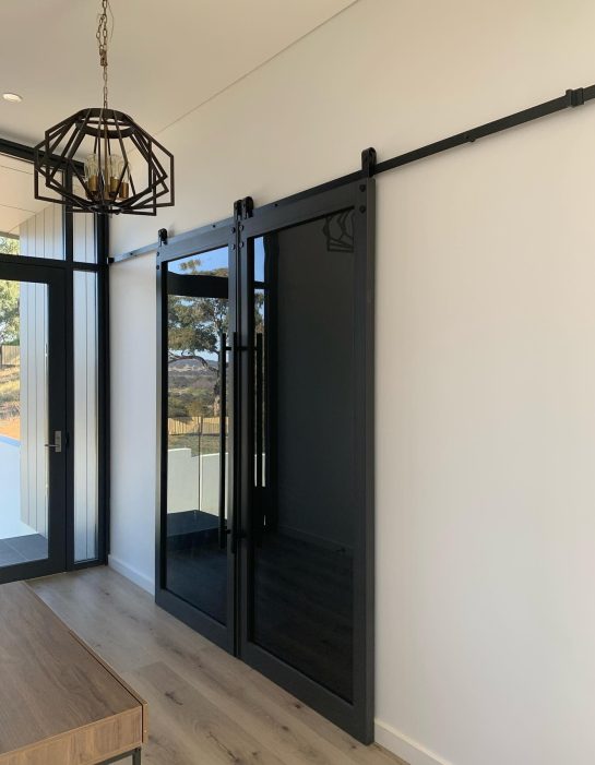 Tinted sliding door — Doors & Windows in Armidale, NSW